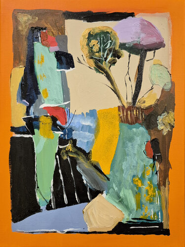 Route jaune di Philippe Abril, Pittura in vendita su Singulart
