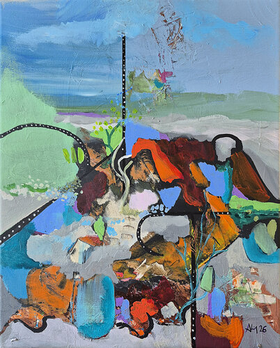 Terre libre di Philippe Abril, Pittura in vendita su Singulart