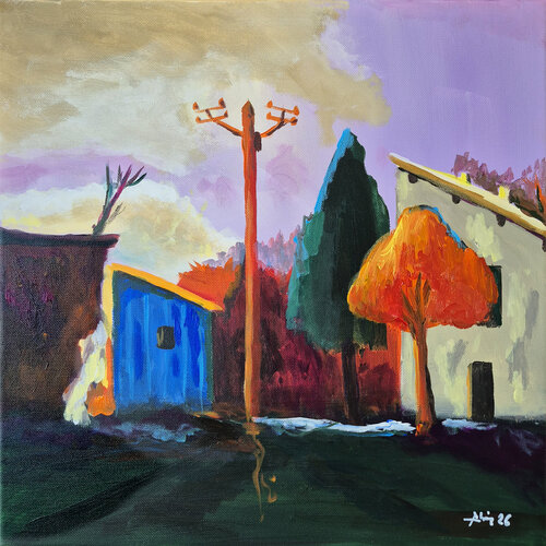Telegraph par Philippe Abril, Peinture en vente sur Singulart