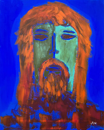 Vieux camarade by Philippe Abril, Painting for Sale on Singulart