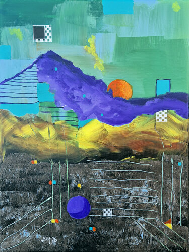 Une planète by Philippe Abril, Painting for Sale on Singulart