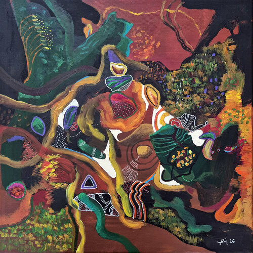 Vert océan by Philippe Abril, Painting for Sale on Singulart