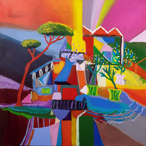 Alpes-Maritimes par Philippe Abril, Peinture en vente sur Singulart