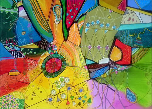 Musique concrète par Philippe Abril, Peinture en vente sur Singulart