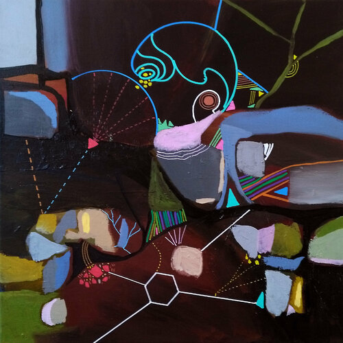 Calculs aléatoires par Philippe Abril, Peinture en vente sur Singulart