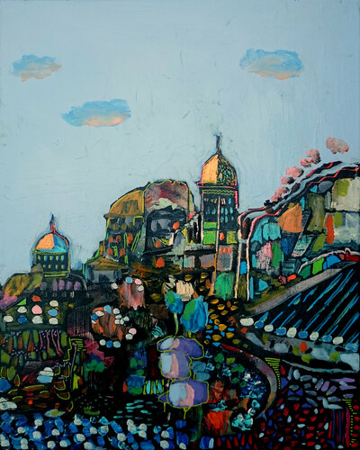 Vieille ville di Philippe Abril, Pittura in vendita su Singulart