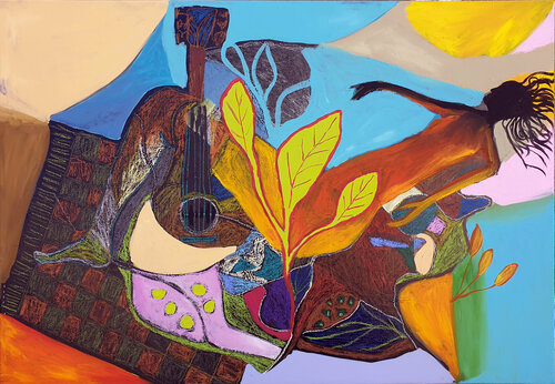 La guitariste von Philippe Abril, Malerei kaufen auf Singulart