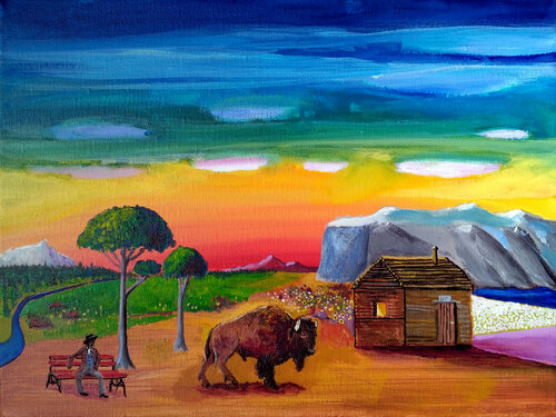 Tribute to Horace Pippin di Philippe Abril, Pittura in vendita su Singulart
