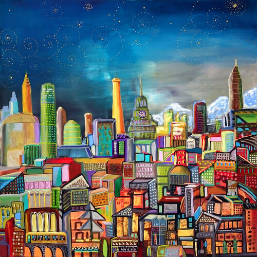 Constructions di Philippe Abril, Pittura in vendita su Singulart