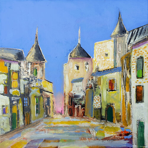 La ville est déserte par Philippe Abril, Peinture en vente sur Singulart