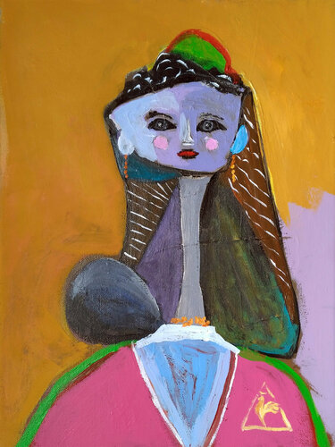 Supportrice by Philippe Abril, 회화 for Sale on Singulart