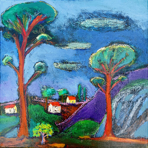 Les pins parasols de Philippe Abril, Pintura a la venta en Singulart