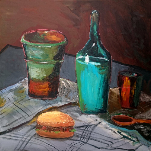 Nature morte par Philippe Abril, Peinture en vente sur Singulart