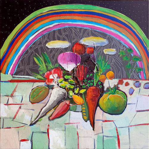Légumes bio di Philippe Abril, Pittura in vendita su Singulart