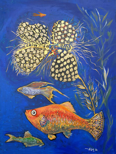 Goldfish di Philippe Abril, Pittura in vendita su Singulart