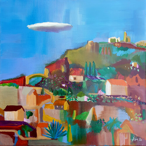 Les terres d'or van Philippe Abril, Schilderij te koop op Singulart