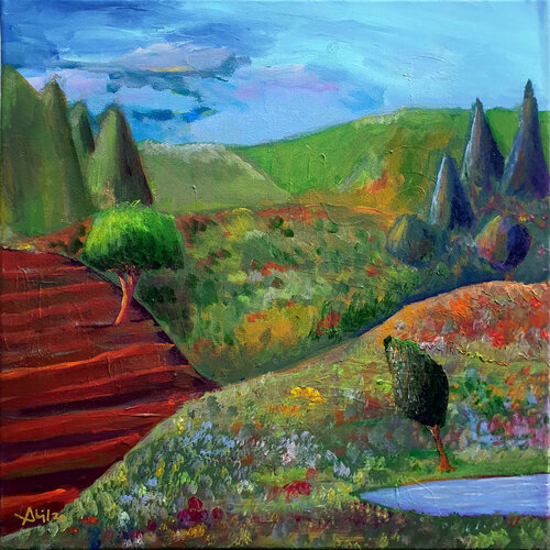 Voyage cévenol di Philippe Abril, Pittura in vendita su Singulart