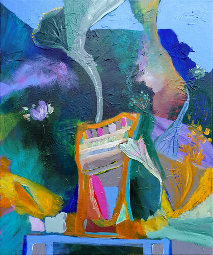 Nature morte pour les temps heureux di Philippe Abril, Pittura in vendita su Singulart