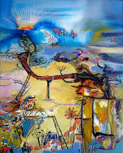 Plage de souvenirs di Philippe Abril, Pittura in vendita su Singulart