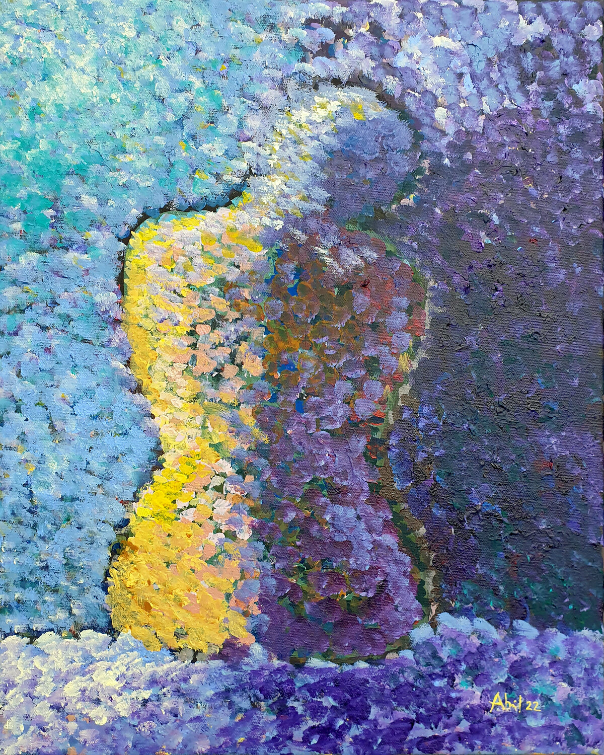Nue, assise de dos Philippe Abril