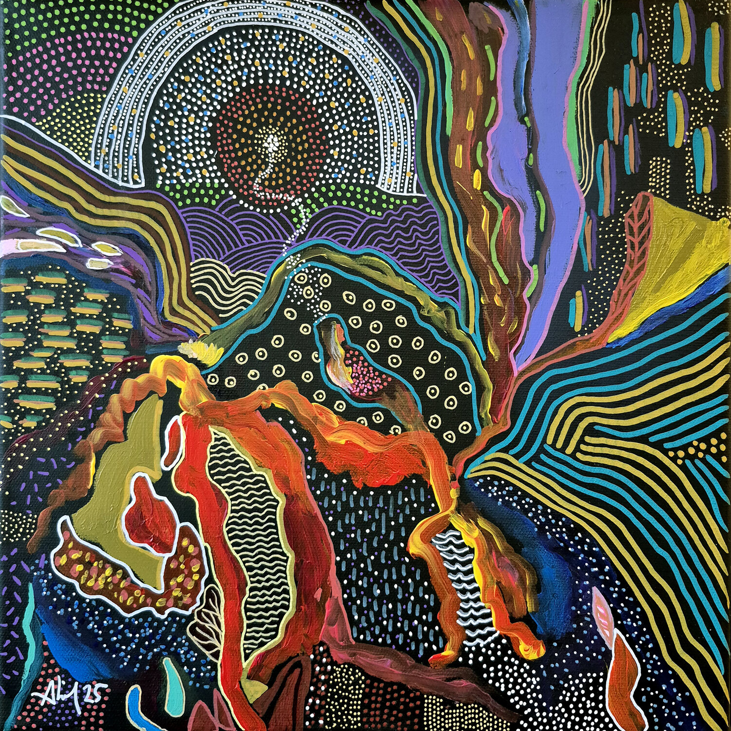 Femme au bord du rêve Philippe Abril Originalgemälde zu verkaufen