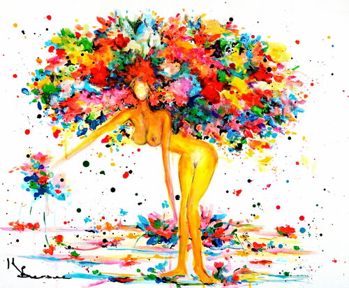 Femme nue arbre von Kspersee, Malerei kaufen auf Singulart