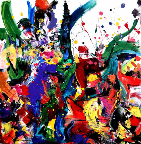 Bataille des couleurs von Kspersee, Malerei kaufen auf Singulart