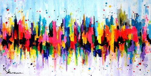 New York under blue sky von Kspersee, Malerei kaufen auf Singulart