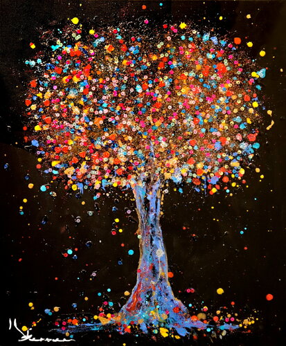 Funny tree di Kspersee, Pittura in vendita su Singulart