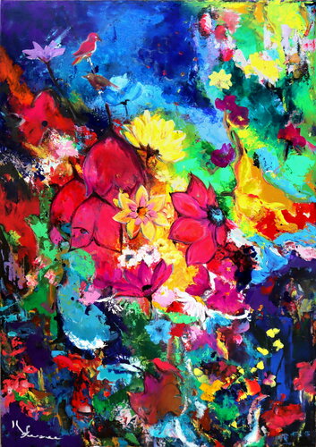 Oiseaux de printemps di Kspersee, Pittura in vendita su Singulart
