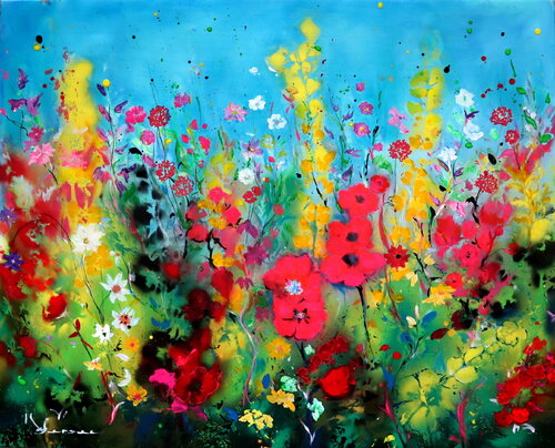 Jardin sous le ciel bleu von Kspersee, Malerei kaufen auf Singulart