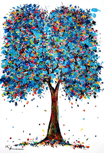 Blue sky tree van Kspersee, Schilderij te koop op Singulart