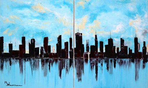 New York - Diptych von Kspersee, Malerei kaufen auf Singulart