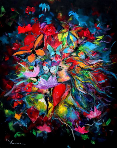 Woman in the garden von Kspersee, Malerei kaufen auf Singulart