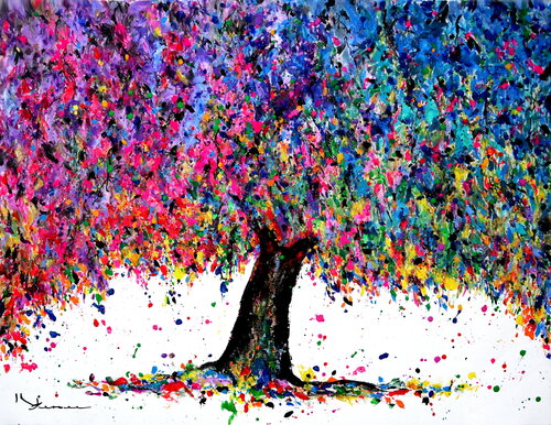 Multicolored tree de Kspersee, Pintura a la venta en Singulart