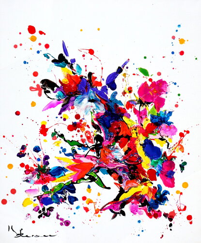 Danser avec les fleurs van Kspersee, Schilderij te koop op Singulart