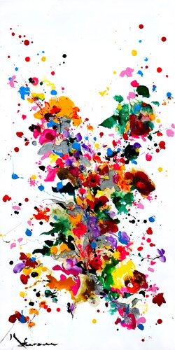 Fleurs dansantes avec joie van Kspersee, Schilderij te koop op Singulart