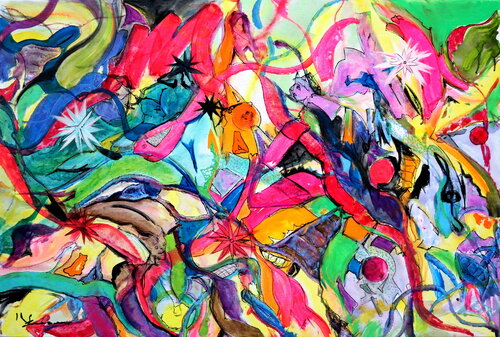 Colorful world de Kspersee, Pintura a la venta en Singulart