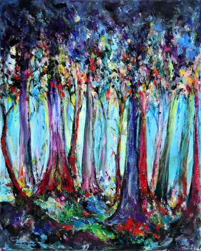 Foret coloré de Kspersee, Pintura a la venta en Singulart