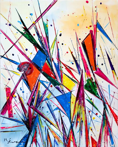 Géométrie colorée di Kspersee, Pittura in vendita su Singulart