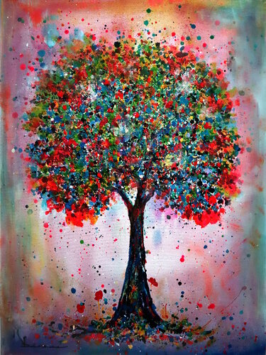 Romantic tree di Kspersee, Pittura in vendita su Singulart