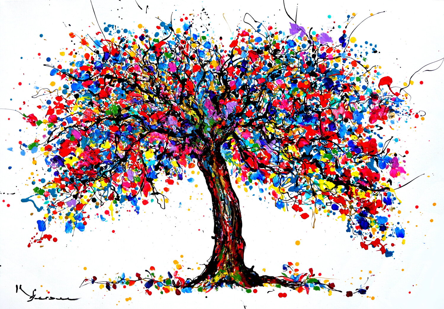 Multicolored tree Kspersee