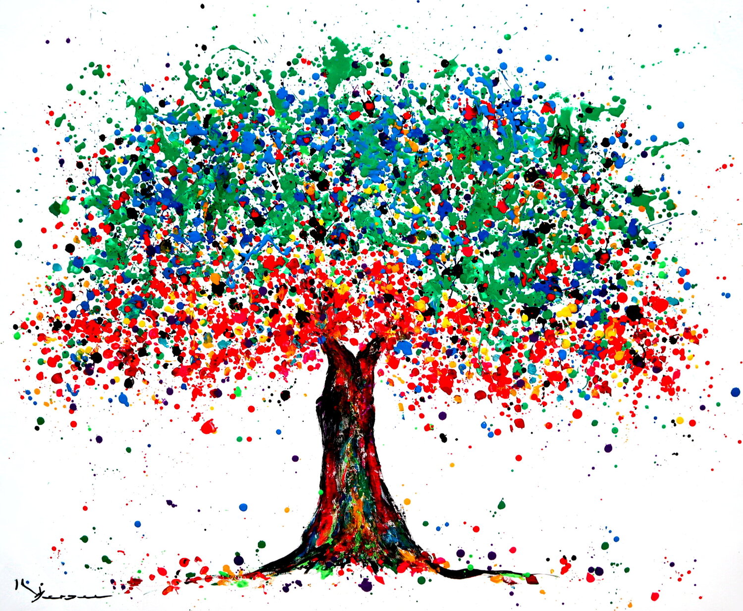 Multicolored  tree Kspersee