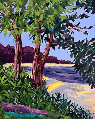 Trinité Plage by Vanessa Van Meerhaeghe, Painting for Sale on Singulart
