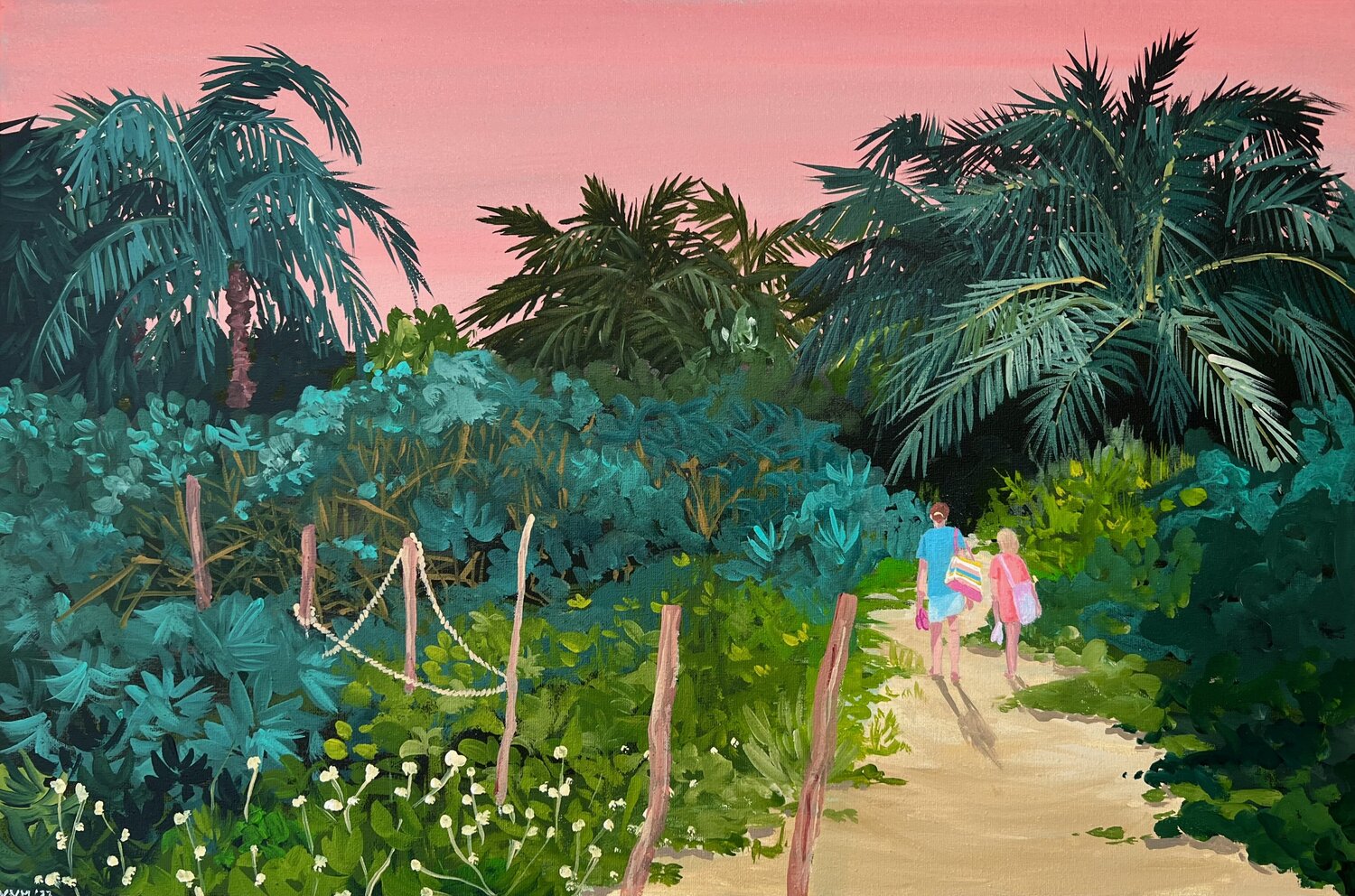 The end of the day by Vanessa Van Meerhaeghe (2023) Painting Acrylic