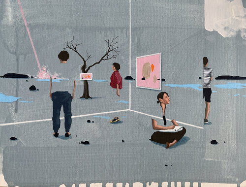Interferences_13 van Marco Lampis, Schilderij te koop op Singulart