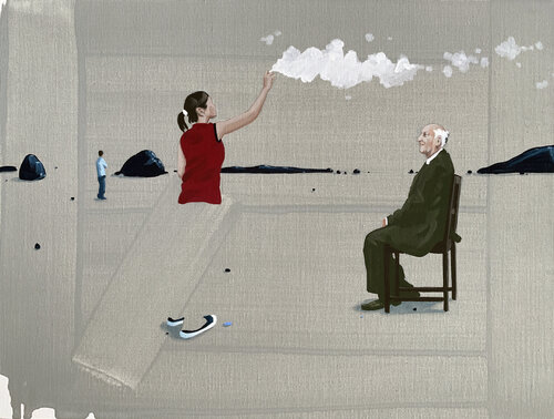 Interferences_12 van Marco Lampis, Schilderij te koop op Singulart