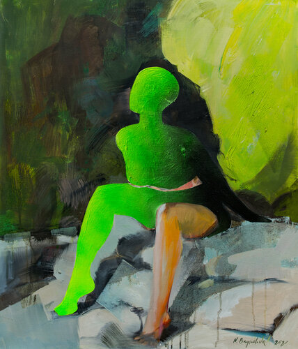 "Alien" van Natalia Baykalova, Schilderij te koop op Singulart