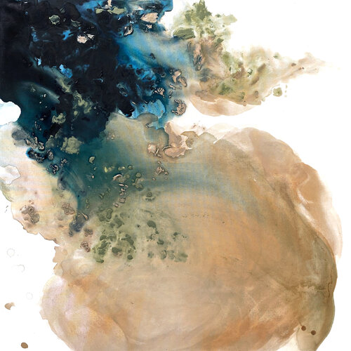 Winter by the sea 12 (the sand) by Cristina Dalla Valentina, Painting for Sale on Singulart