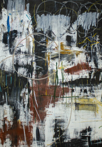 Bedlam of Man van Brian Jerome, Schilderij te koop op Singulart